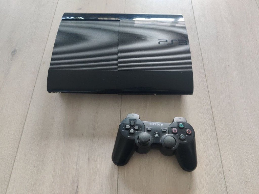 Ps3 + controller in goede staat, Spelcomputers en Games, Ophalen, Gebruikt, Met 1 controller, Slim