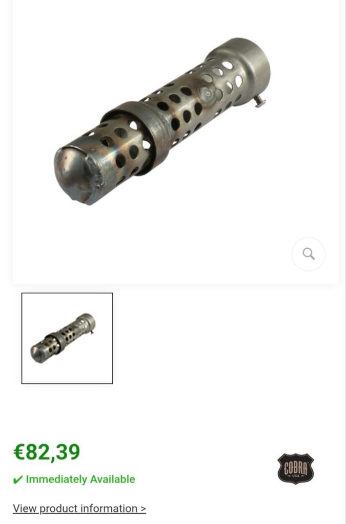Quiet baffles voor cobra dragster uitlaat ( stillere dempers, Ophalen, Nieuw