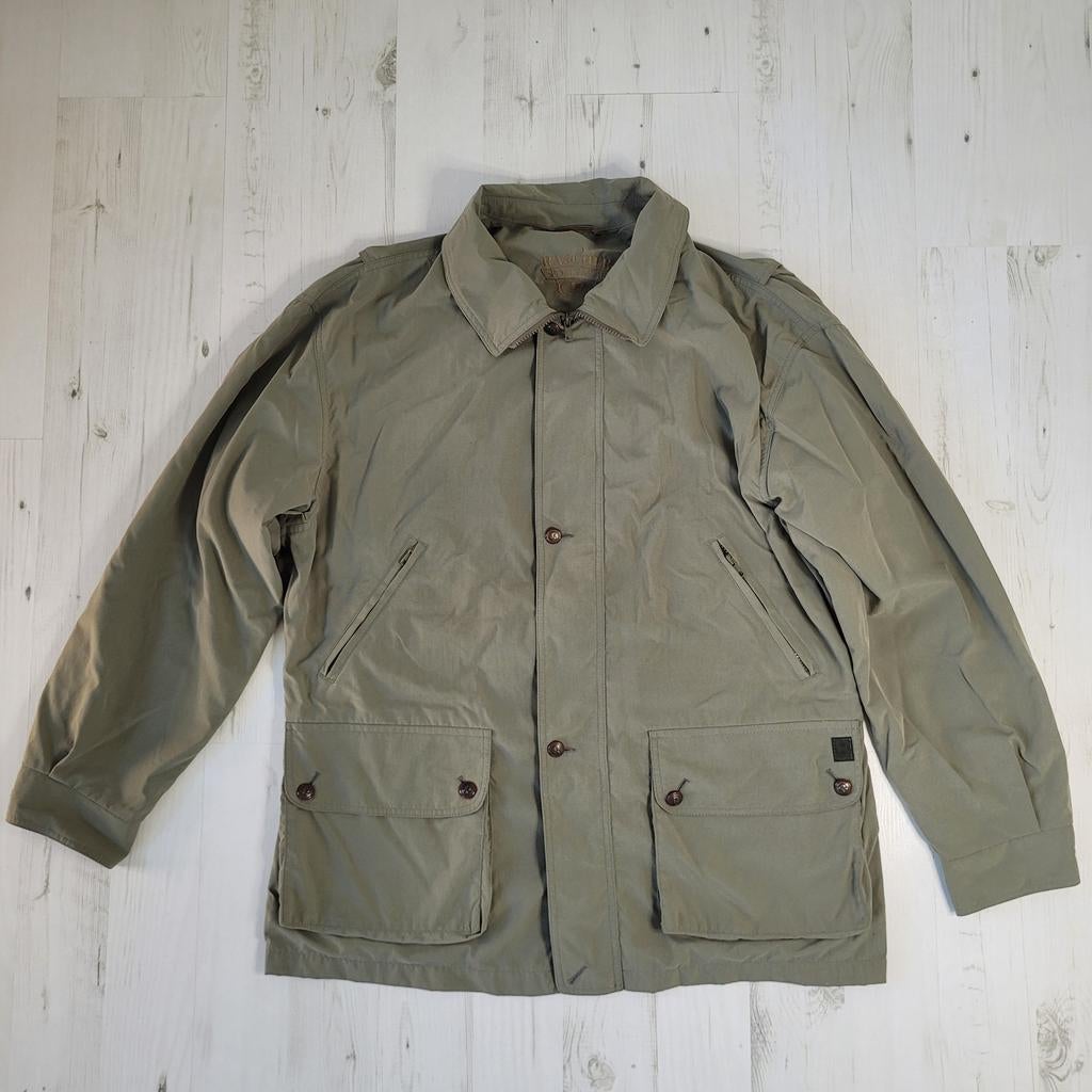 Rascher Sportswear jas 56 XLdubbel deelbare rits khaki groen, Maat 56/58 (XL), Ophalen of Verzenden, Zo goed als nieuw, Rascher