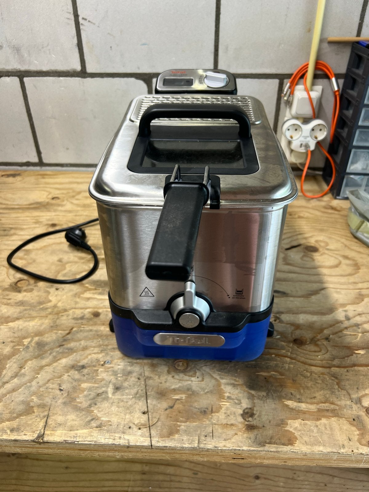 Tefal Oleoclean Inox Design Friteuse - 2x gebruikt, Ophalen