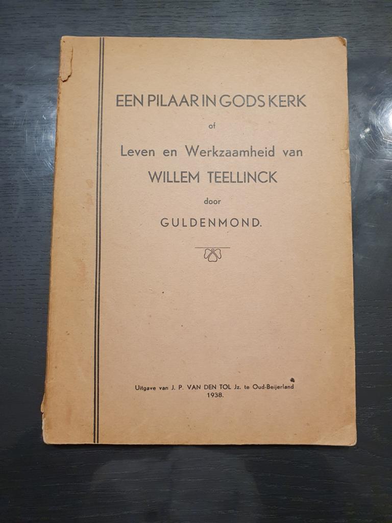 Een Pilaar in Gods Kerk - Willem Teellinck (1938), Boeken, Ophalen of Verzenden, Gelezen, Guldenmond, Christendom | Protestants