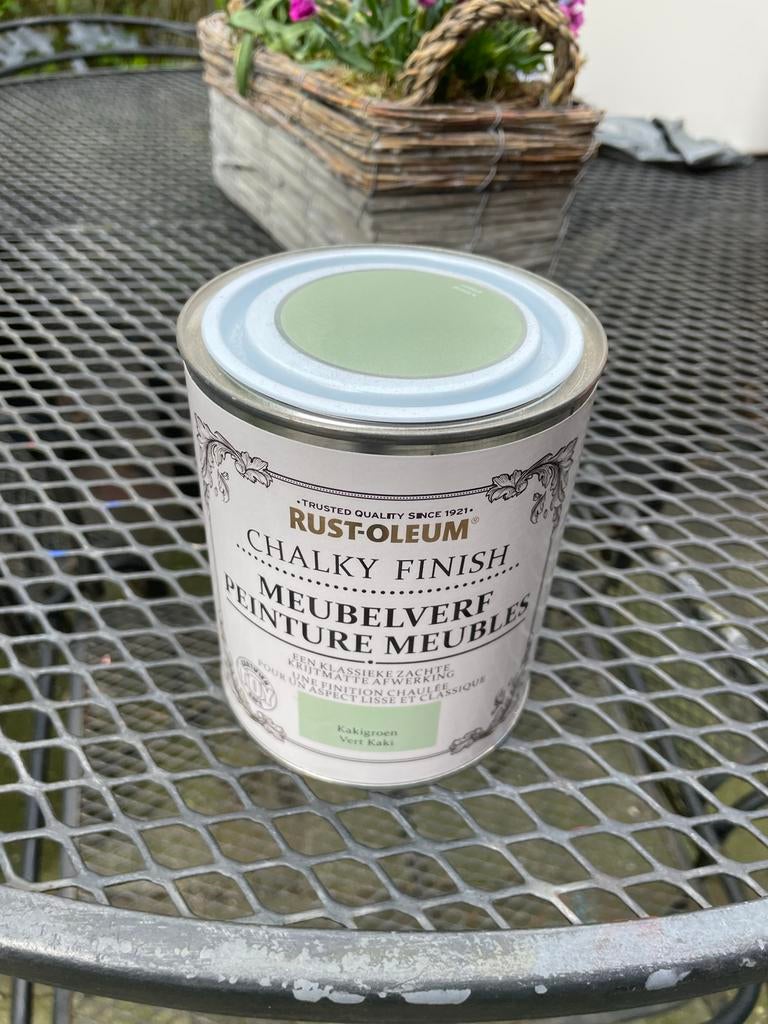 Rust-Oleum Chalky Finish Meubelverf Kakigroen, Ophalen, Nieuw, Verf, Minder dan 5 liter