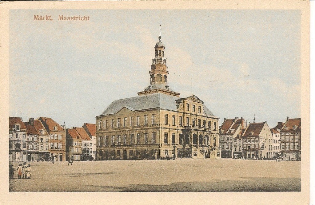 Markt Maastricht., Ophalen of Verzenden, 1920 tot 1940, Ongelopen, Limburg