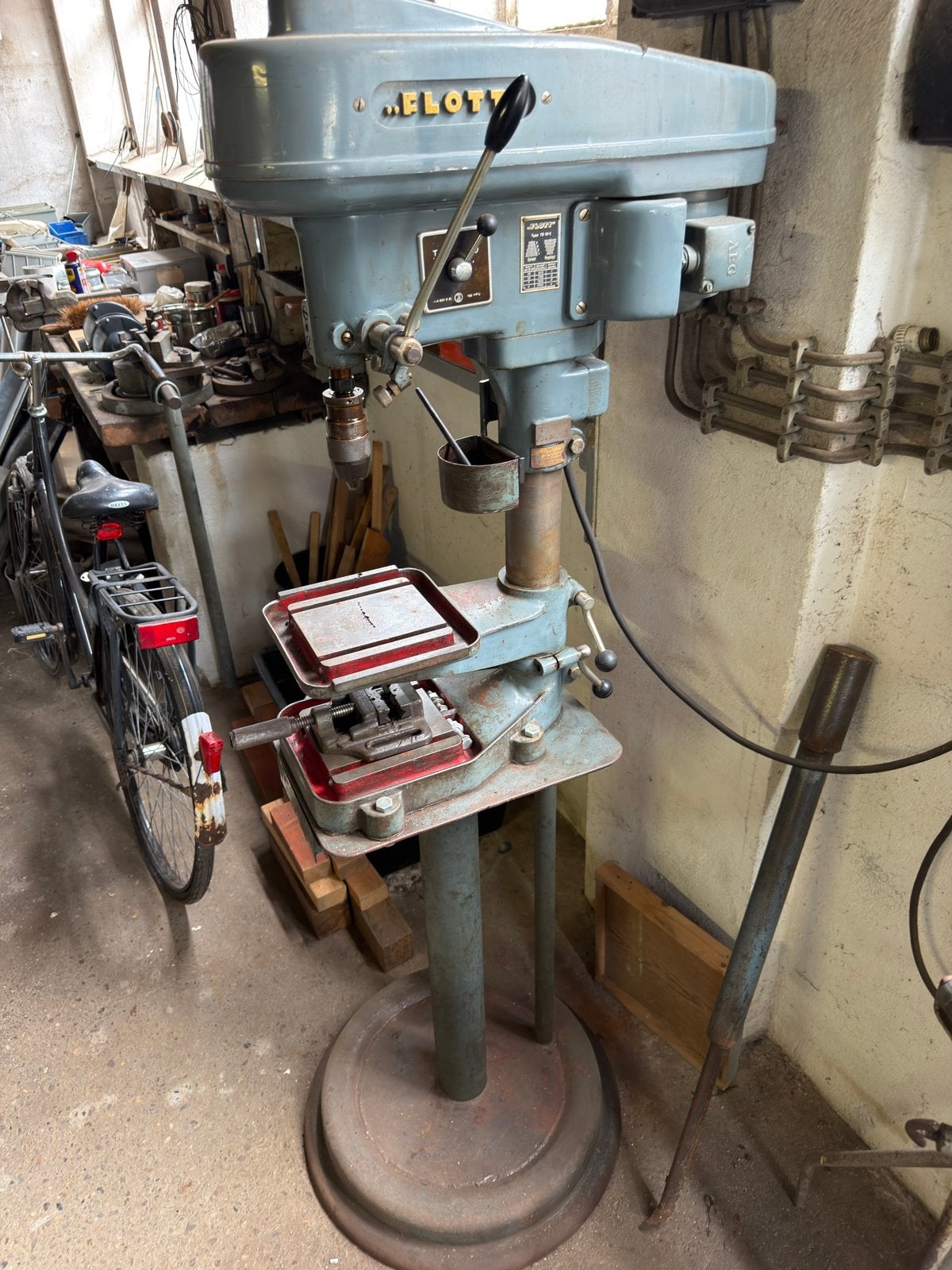 Originele Flott kolomboormachine – Duitse topkwaliteit, Ophalen, Gebruikt, Kolomboormachine
