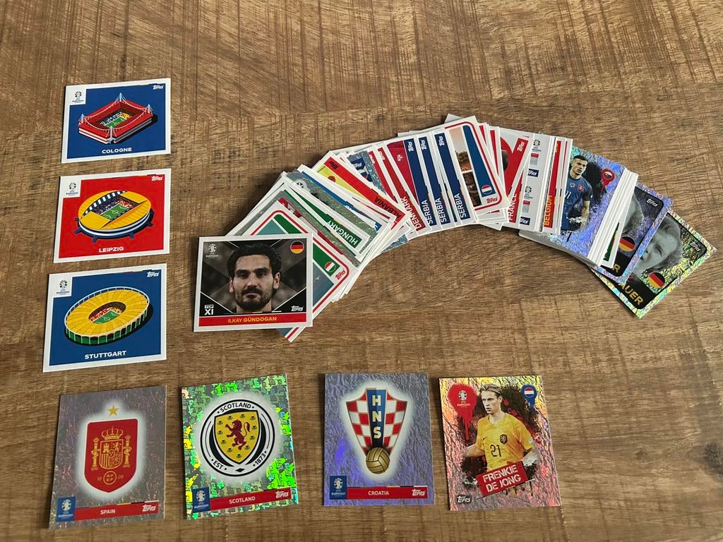 Topps EK 2024 stickers, Hobby en Vrije tijd, Stickers en Plaatjes, Ophalen of Verzenden, Meerdere stickers