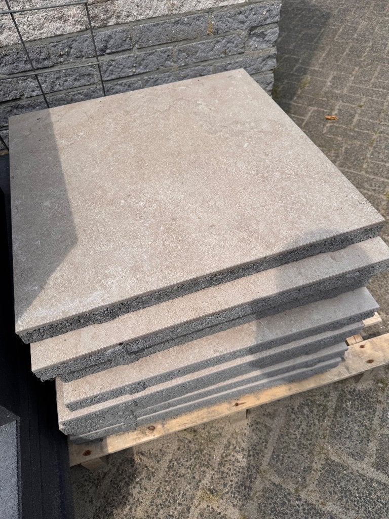 Geoceramica 60x60x4cm BEIGE - NIEUW!, Ophalen, Keramiek, Nieuw, Minder dan 5 m²