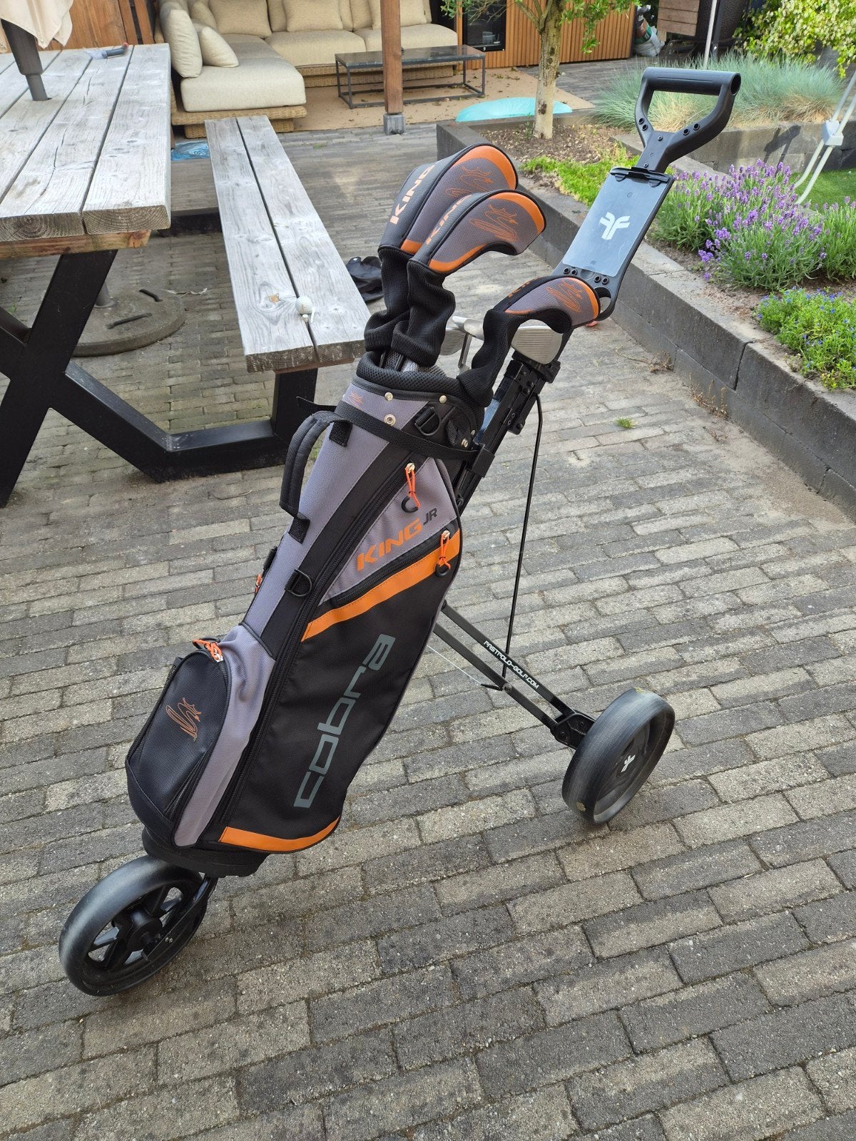 Cobra Junior golfset (130-150 cm), Sport en Fitness, Golf, Ophalen, Zo goed als nieuw, Set