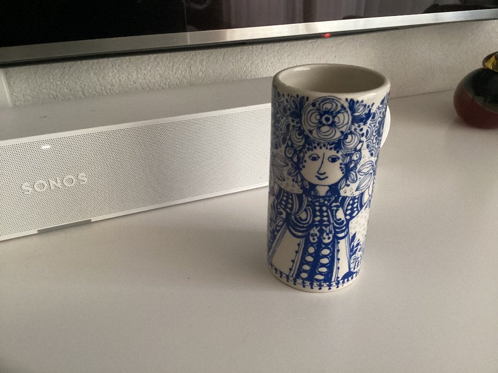Vintage Flora Nymolle Denemarken Art. 1315 B.W. Vaas, Antiek en Kunst, Ophalen