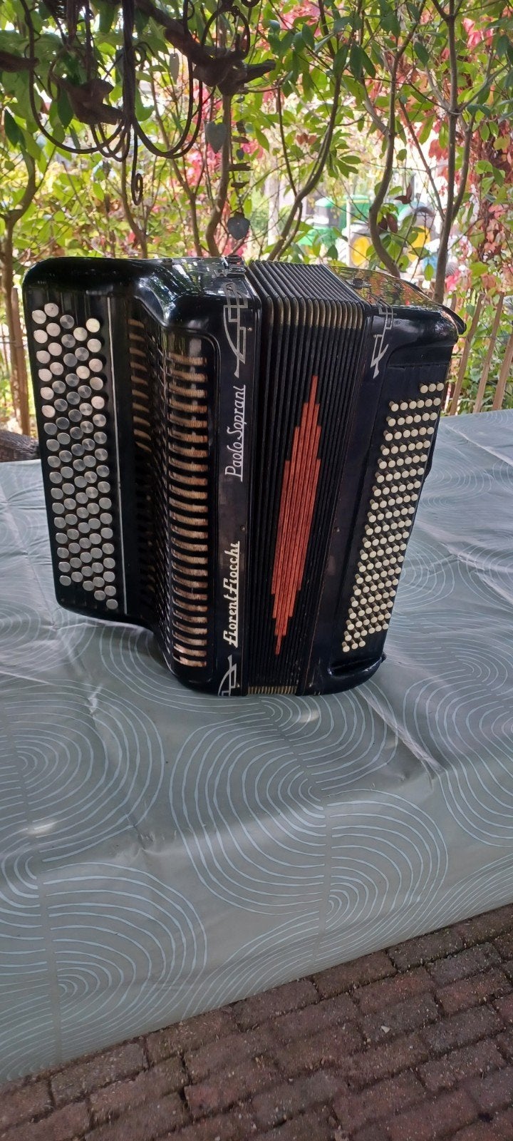 Prachtige Paolo Soprani Florent Fiocchi Accordeon, Gebruikt, Overige formaten, Knopaccordeon, Ophalen
