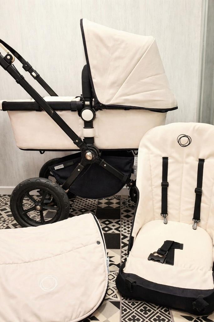 Bugaboo atelier **zeer veel extra's & cybex cloud+base**, Ophalen, Zo goed als nieuw, Bugaboo, Verstelbare duwstang