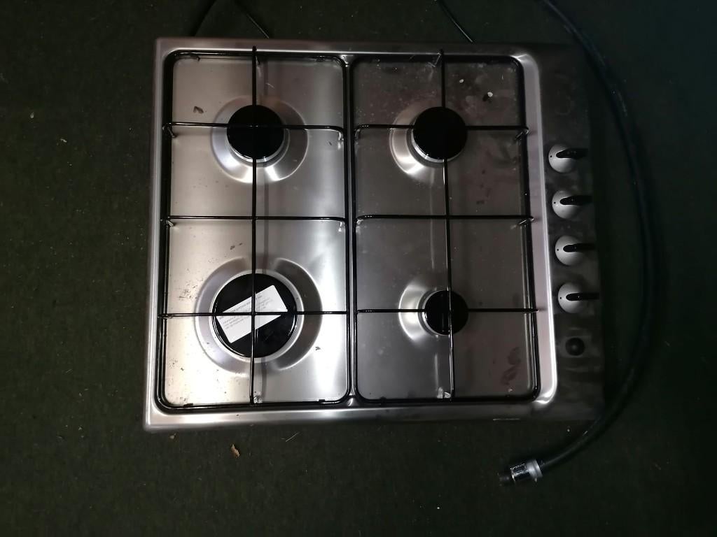 Gaskookplaat inbouw ,  Zanussi ZGL641X, Witgoed en Apparatuur, Kookplaten, Ophalen, 4 kookzones, Zo goed als nieuw, Inbouw