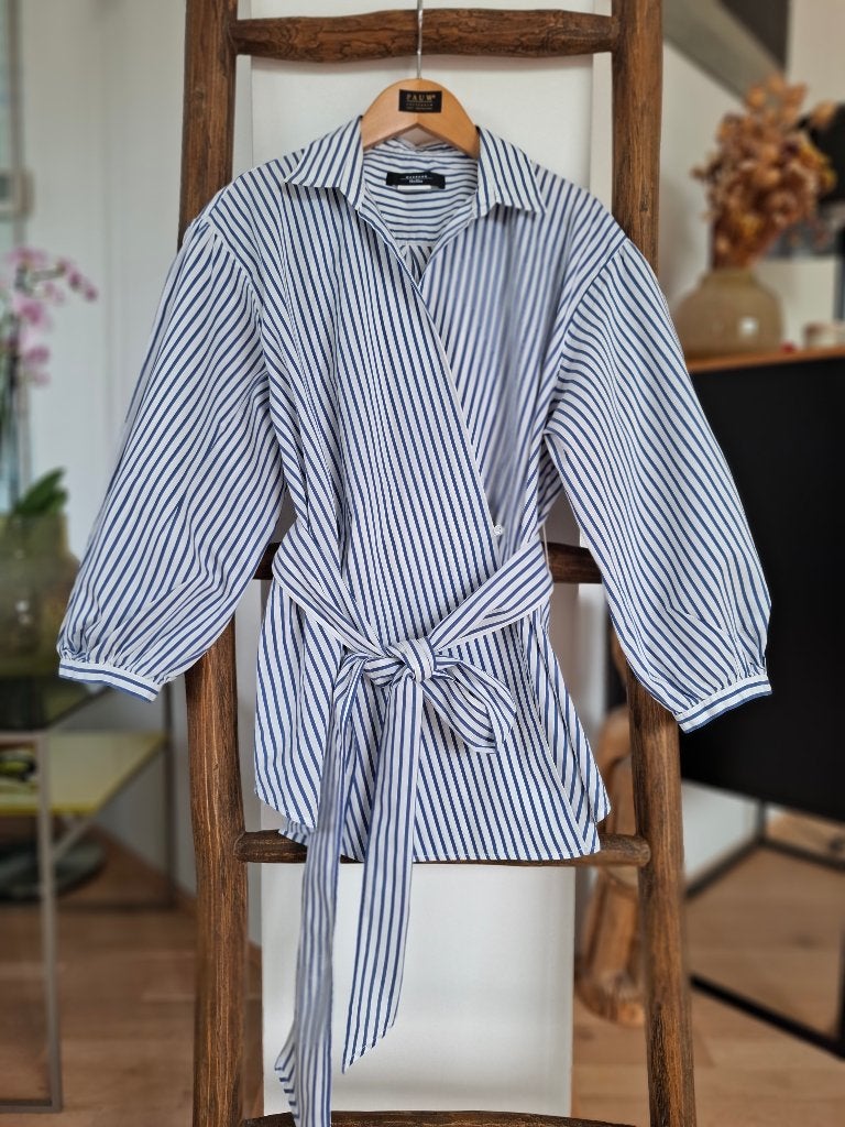 MaxMara Weekend blouse maat 38/40 twv € 299 nieuw, Maat 38/40 (M), Overige kleuren, Verzenden, Pauw