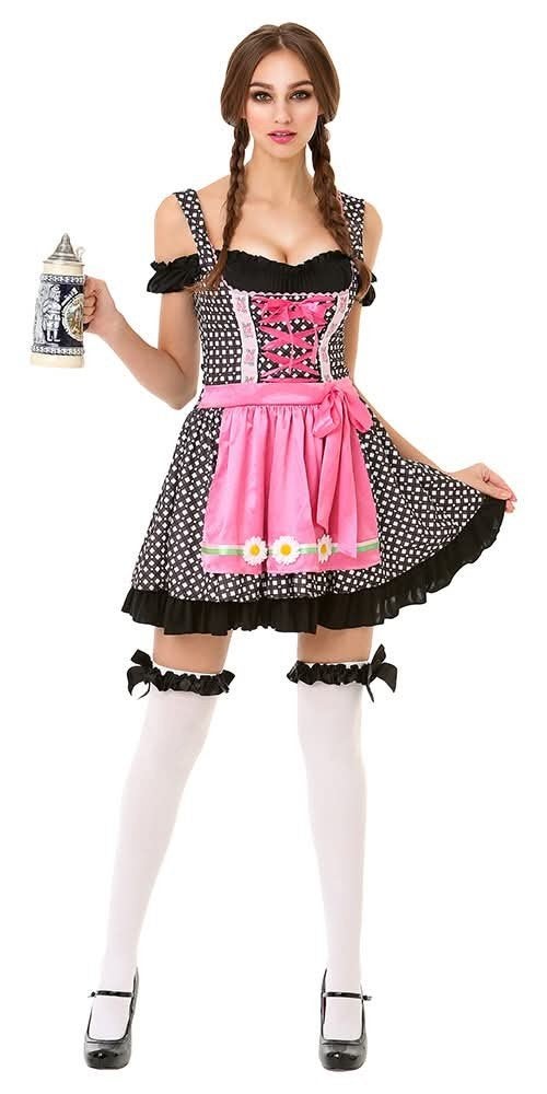 Oktoberfest Tiroler Dirndl Jurk Maat XL (42/44), Ophalen of Verzenden, Zo goed als nieuw, Carnaval