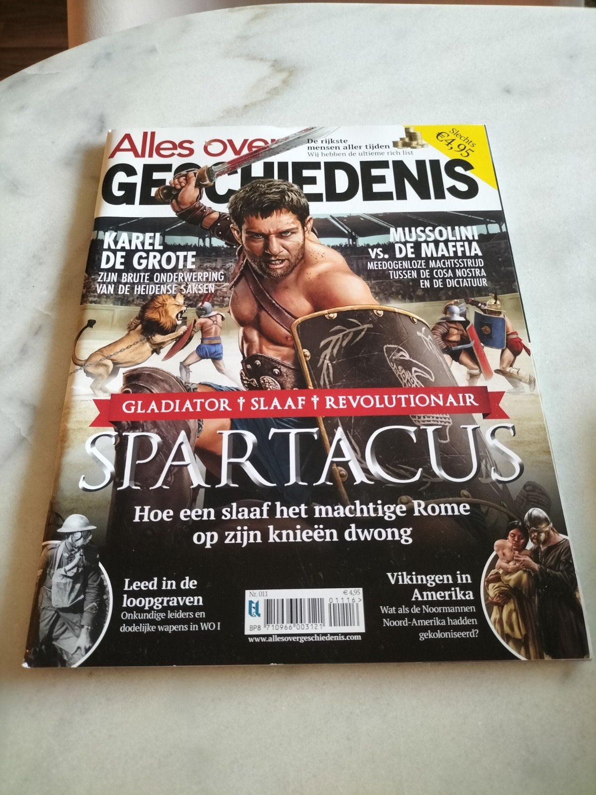 Alles over Geschiedenis: Spartacus, Karel de Grote, WO I, Ophalen of Verzenden, Zo goed als nieuw