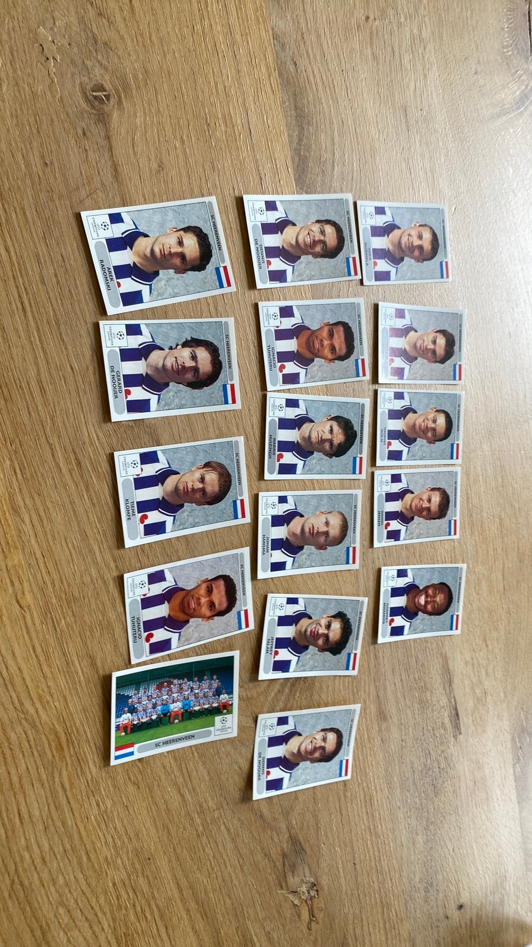 Panini champions league 2001 Heerenveen, Ophalen of Verzenden, Zo goed als nieuw, Buitenlandse clubs, Poster, Plaatje of Sticker