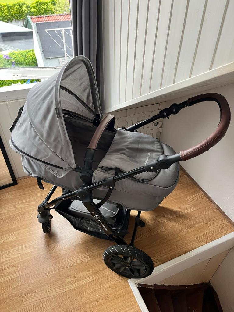 Kinderkraft Moov 3 in 1 kinderwagen, Gebruikt, Verstelbare duwstang, Combiwagen, Ophalen