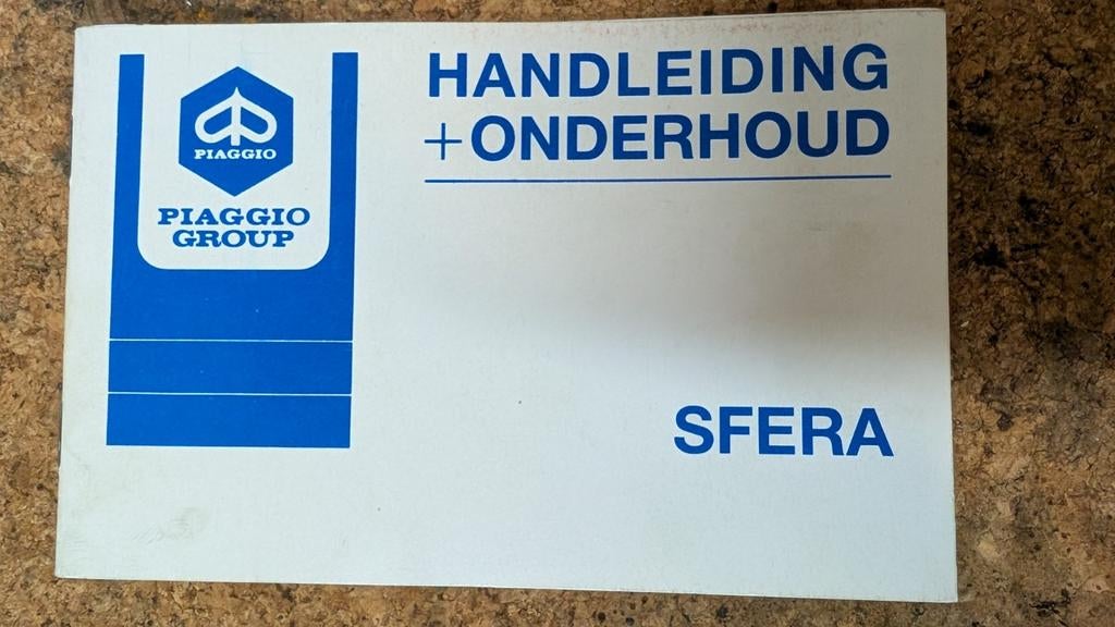 Vespa SFERA instructie boekje, Ophalen of Verzenden