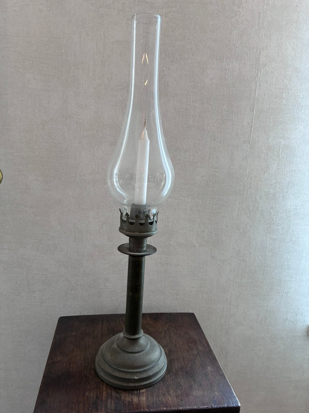 Antieke lamp | windlicht, Ophalen of Verzenden