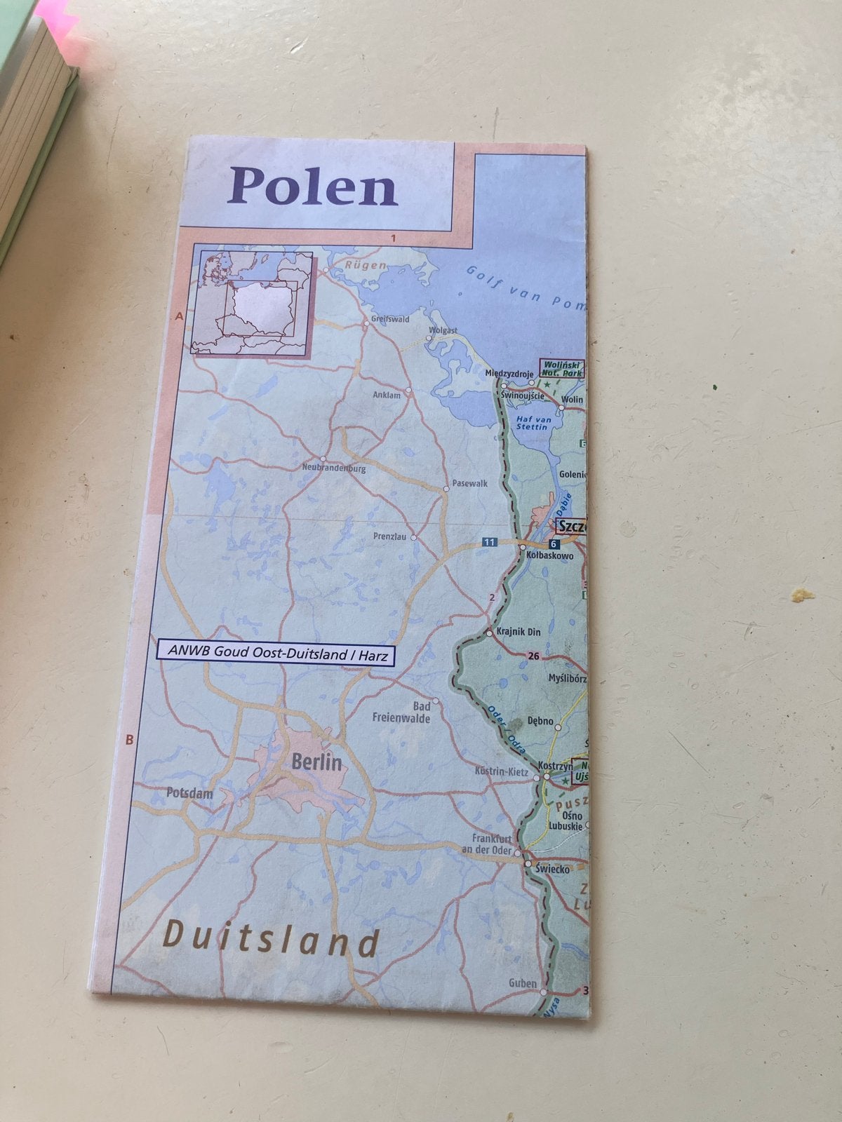 ANWB Goud Polen Reisgids met losse overzichtskaart, Europa, Ophalen of Verzenden, Zo goed als nieuw, Reisgids of -boek
