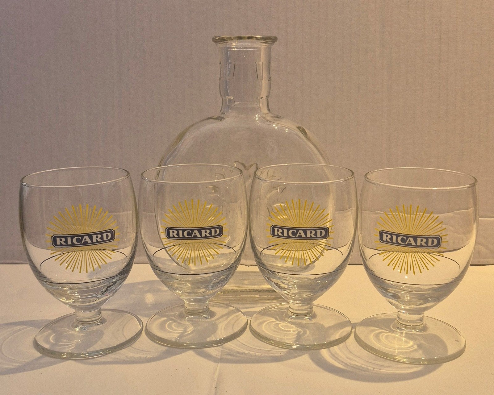 Ricard setje (C), Verzamelen, Glas en Borrelglaasjes, Ophalen of Verzenden, Borrel- of Shotglas