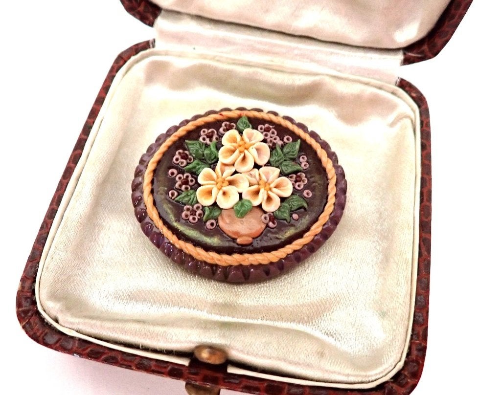 Schattige handgemaakte broche, Verzenden, Zo goed als nieuw, Overige materialen
