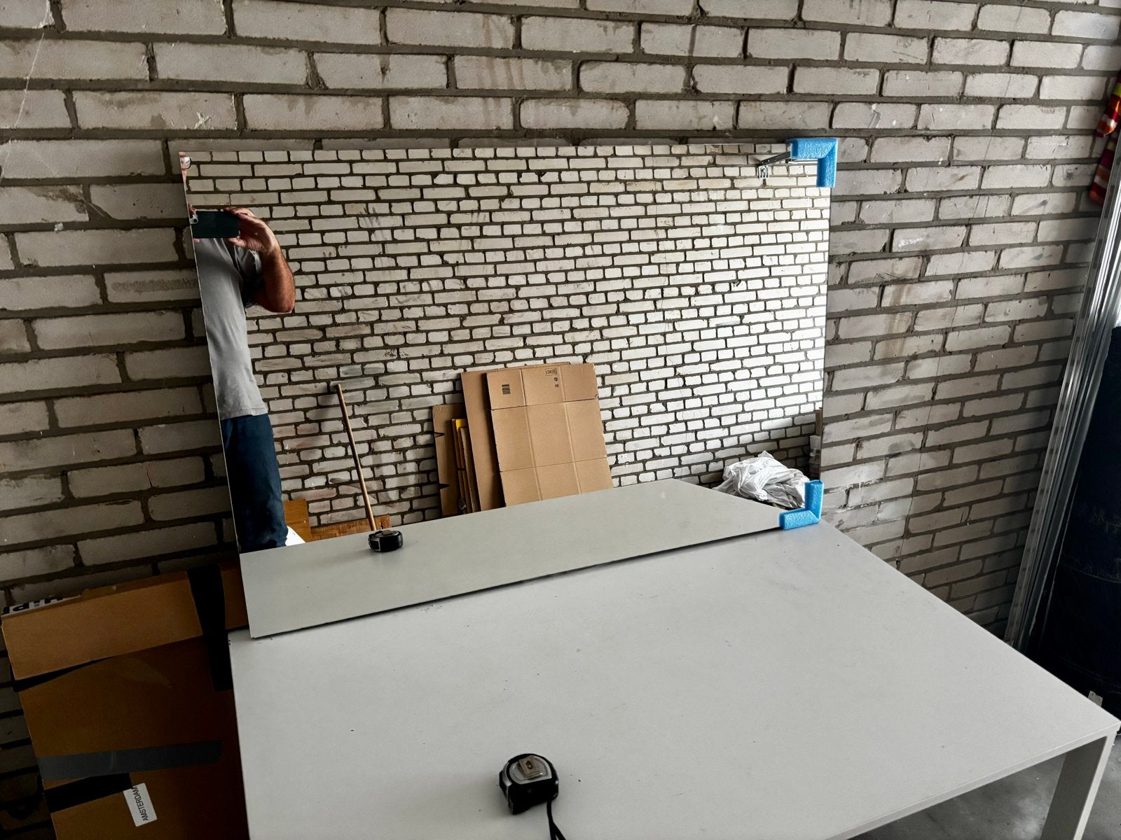 Nieuwe HiPP Design badkamerspiegel 120x80cm anti-condens, Ophalen, Zo goed als nieuw