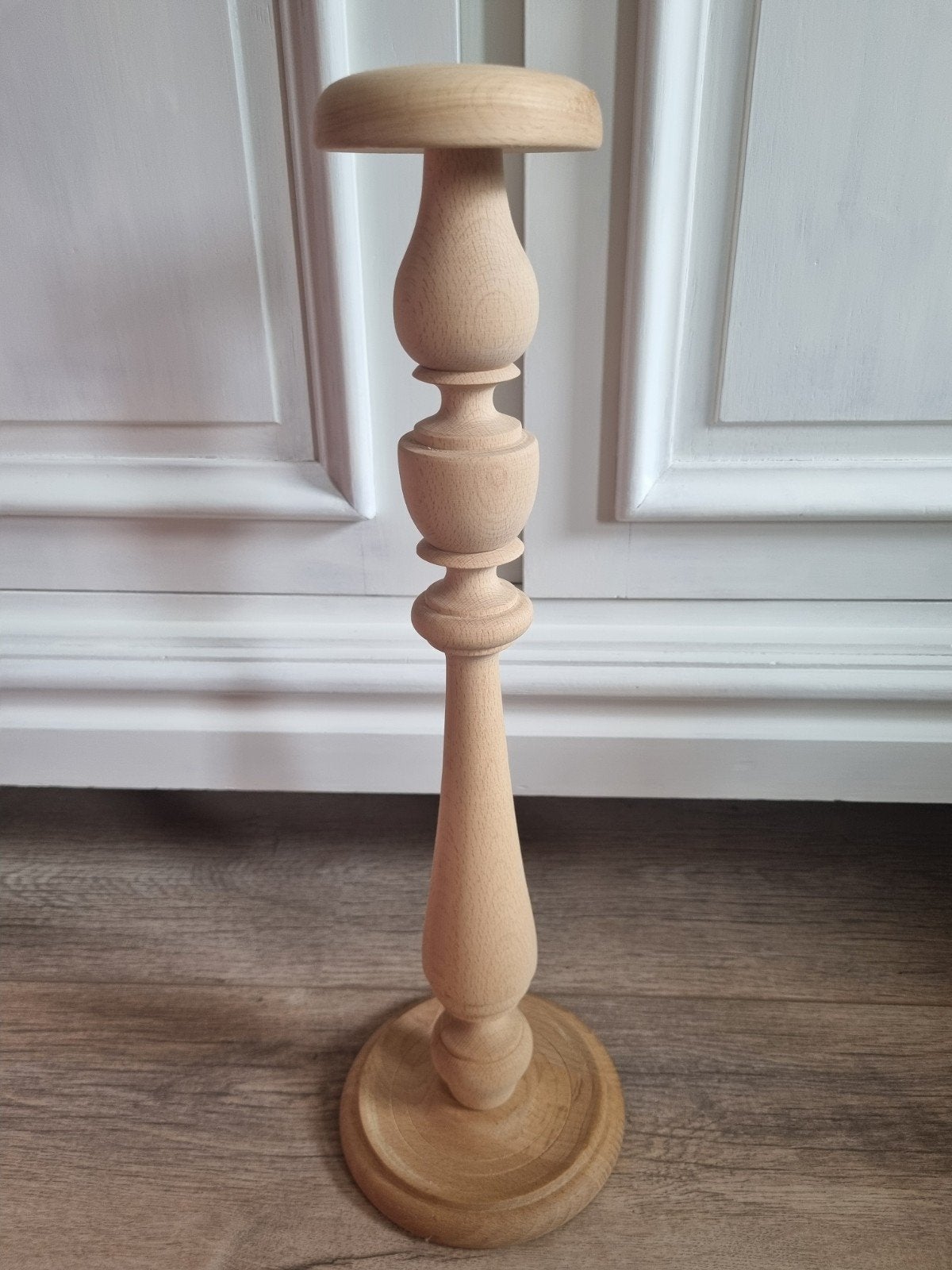 Onbewerkte blank houten hoedenstandaard, Ophalen of Verzenden