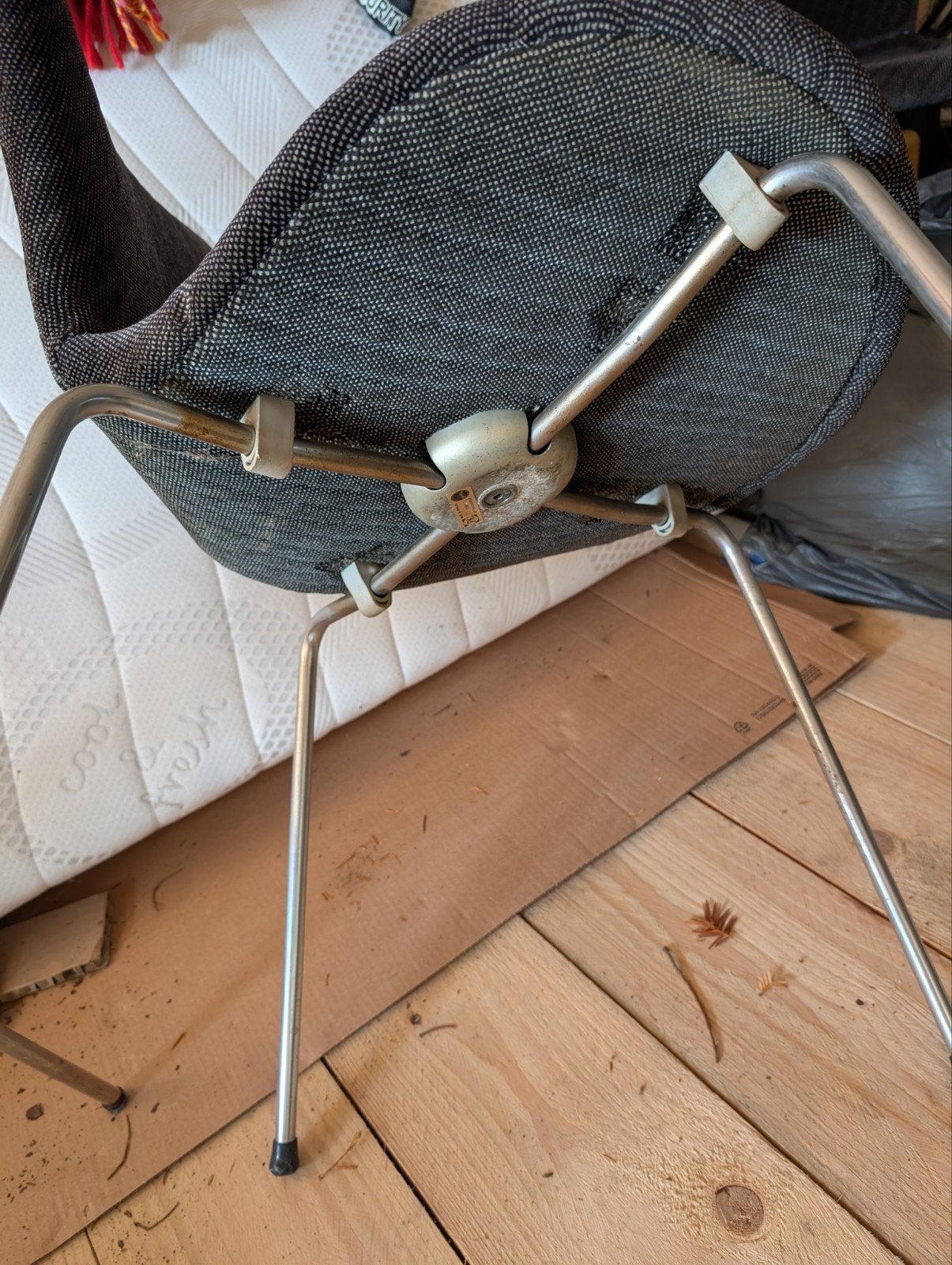 Set van 4 Fritz Hansen Vlinderstoelen (Serie 7), Ophalen