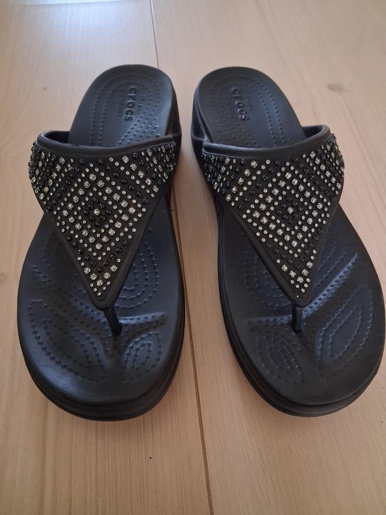Zwarte Crocs slippers 38, Kleding | Dames, Schoenen, Slippers, Zwart, Ophalen of Verzenden, Crocs