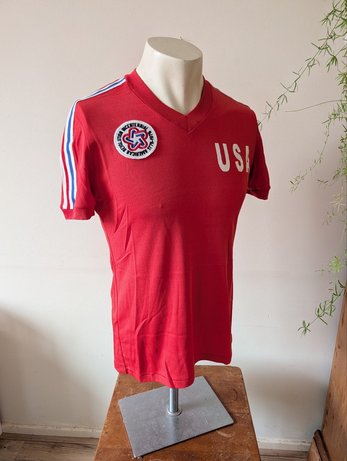 USA Bicentennial 1976 vintage Adidas shirt – Gestikt #2, Ophalen of Verzenden, Buitenlandse clubs, Shirt