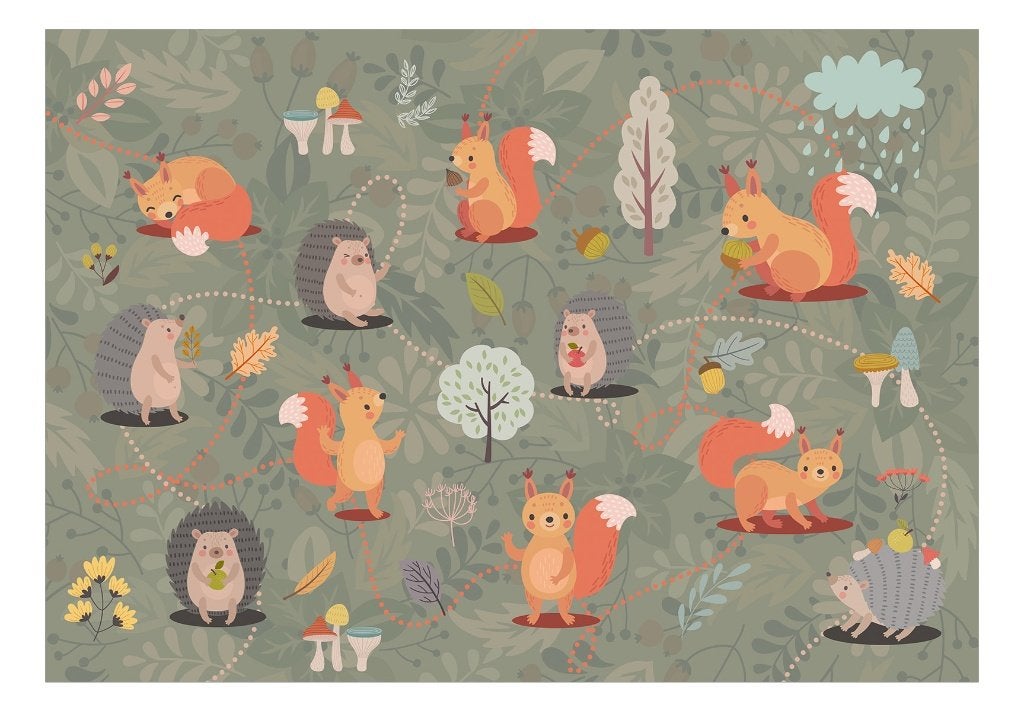 Bosdieren behang Forest Friends, kinderkamer, Muurdeco4kids, Verzenden, Nieuw