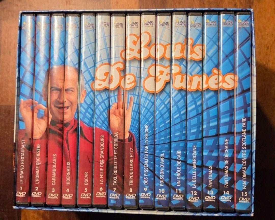Louis de Funès: 15 DVD Boxset, Alle leeftijden, Nederlands, Ophalen of Verzenden, Zo goed als nieuw
