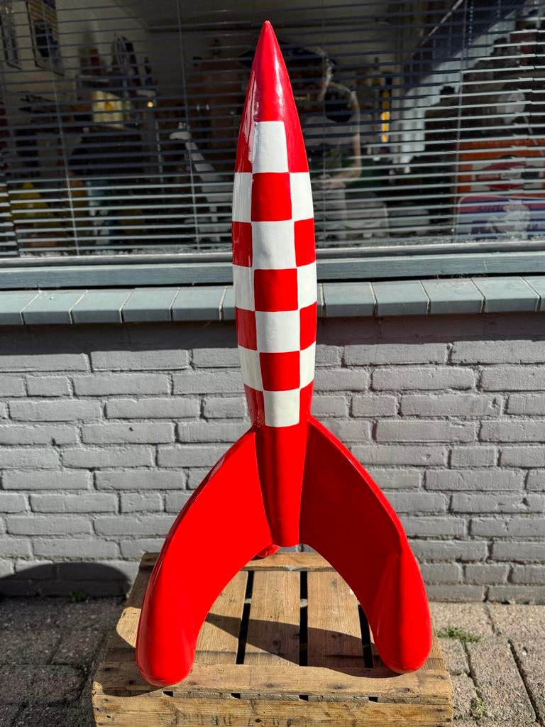 Raket van Kuifje - Decoratiebeeld, Ophalen, Beeldje of Figuurtje, ., Zo goed als nieuw