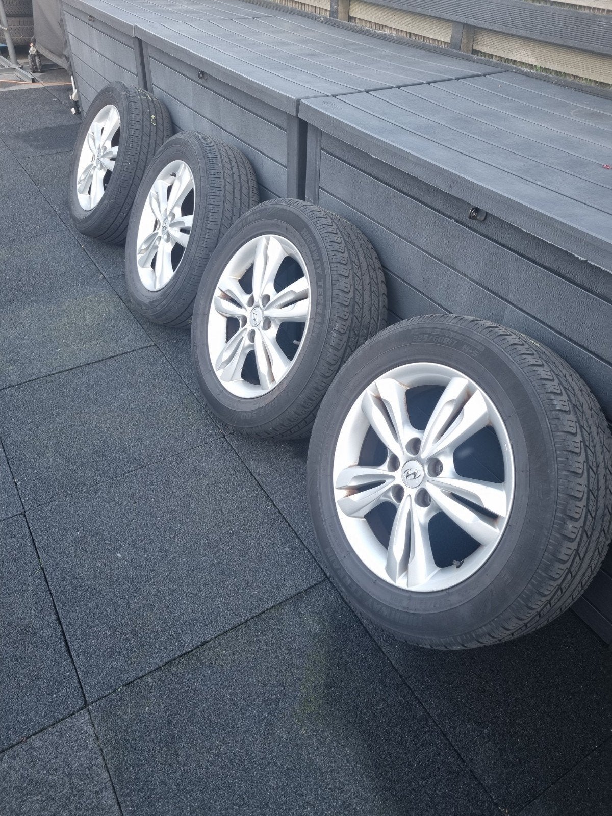 Hyundai IX35/Tucson/Kia 17 inch velgen in nw staat, Ophalen, Gebruikt, Velg(en), 17 inch