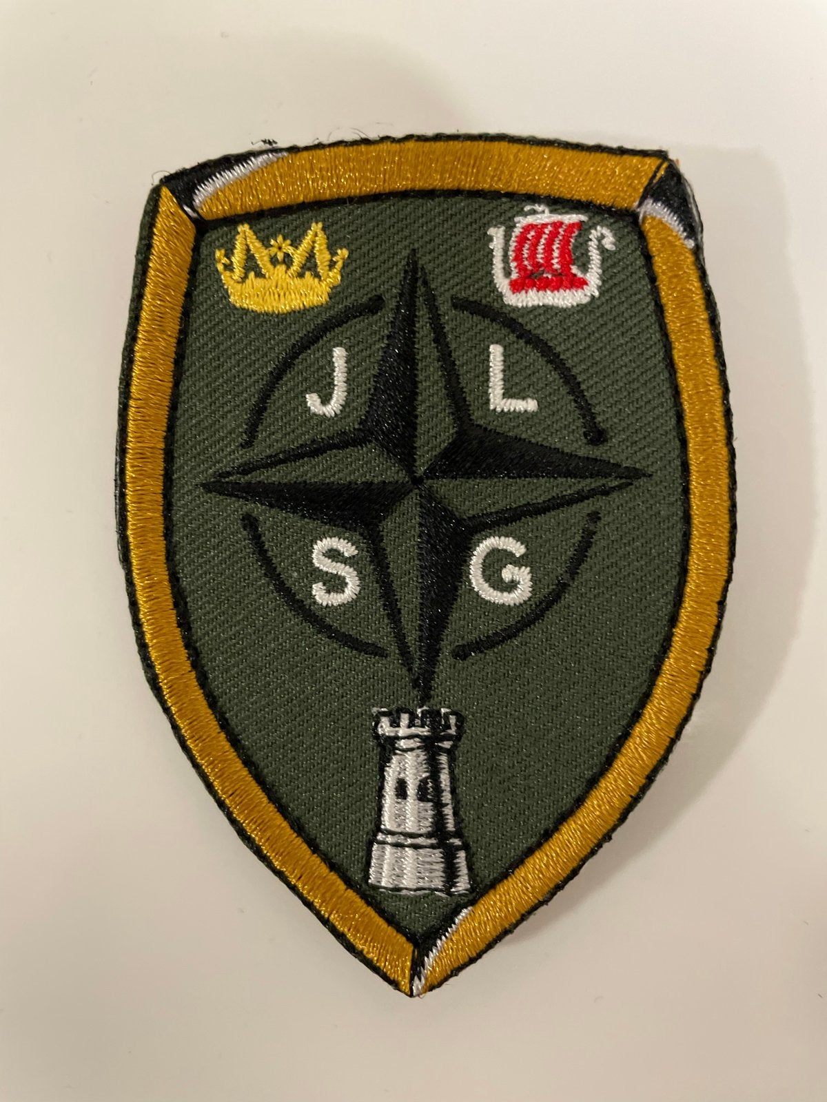Embleem Joint Logistic Support Group (JLSG), Ophalen of Verzenden, Overige soorten, Overige gebieden, Embleem of Badge
