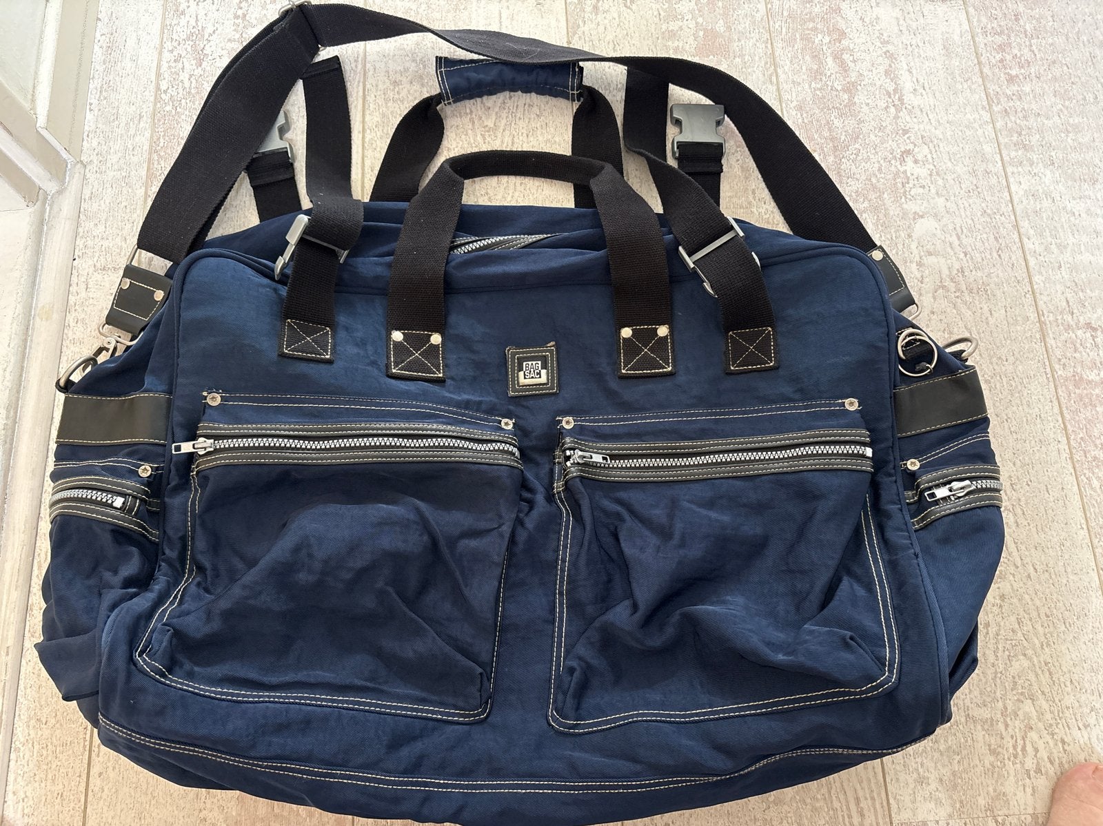 BagSac Reistas Weekend Tas - Blauw, 40 tot 60 cm, Gebruikt, 20 tot 30 cm, Blauw