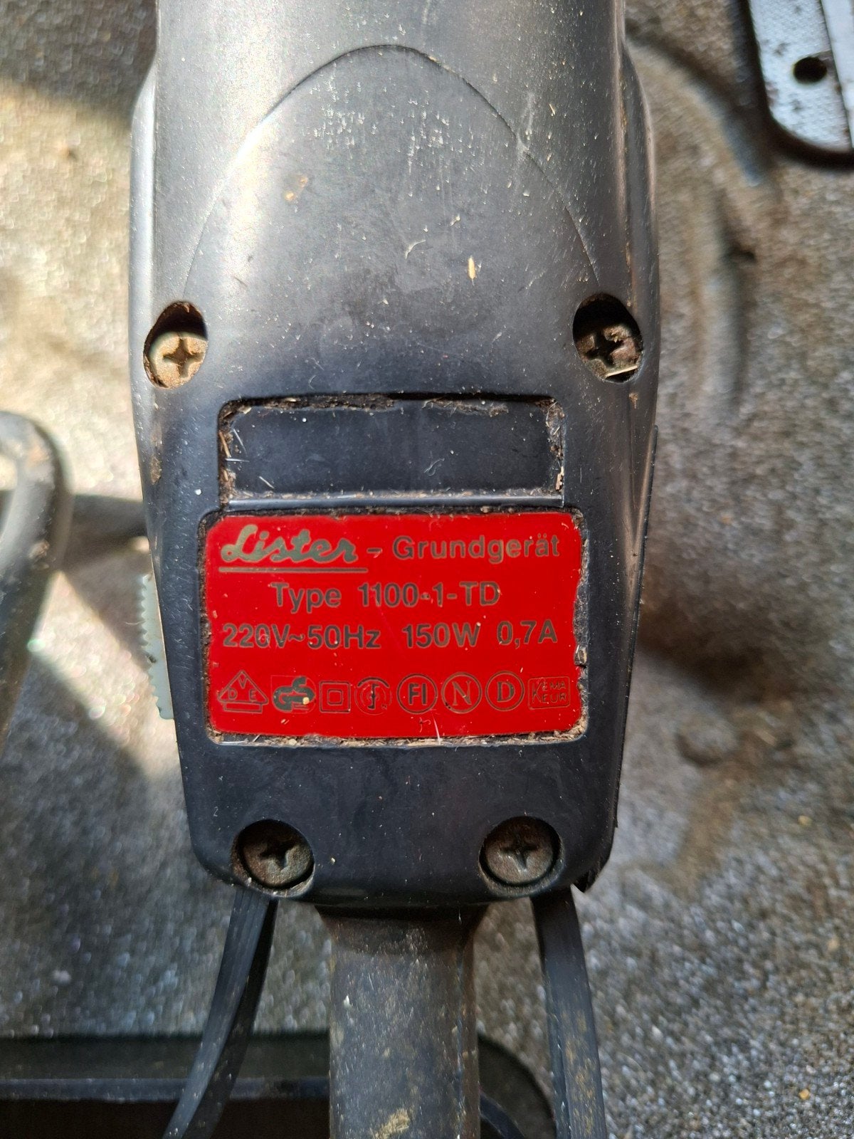 Lister Grundgerät Type 1100-1-TD Scheerapparaat, Ophalen, Gebruikt, Scheren en Epileren