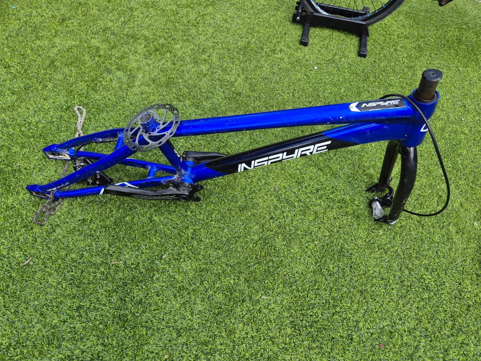 Inspyre BMX Fietsframe / Voorvork en Crankstel, Frame, Inspyre, Ophalen of Verzenden, Gebruikt