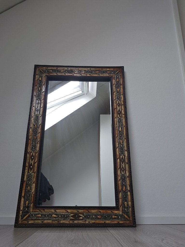 Spiegel mozaïek, Huis en Inrichting, Woonaccessoires | Spiegels, Ophalen, Minder dan 50 cm, Zo goed als nieuw, Minder dan 100 cm