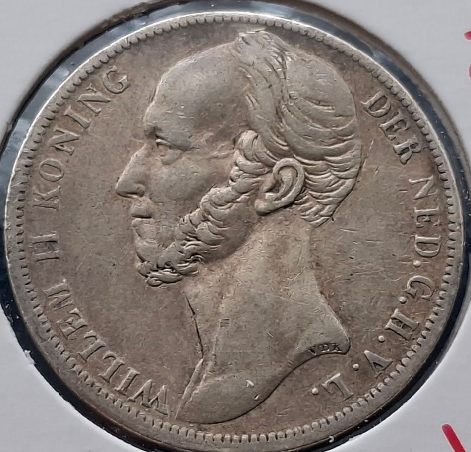 Nederland 1 gulden 1846 - Willem II*, 1 gulden, Zilver, Ophalen of Verzenden, Losse munt