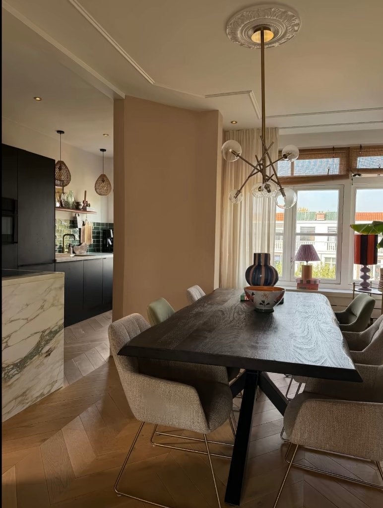 6 eetkamer stoelen Jesper Home, Ophalen, Overige kleuren, Zo goed als nieuw, Stof