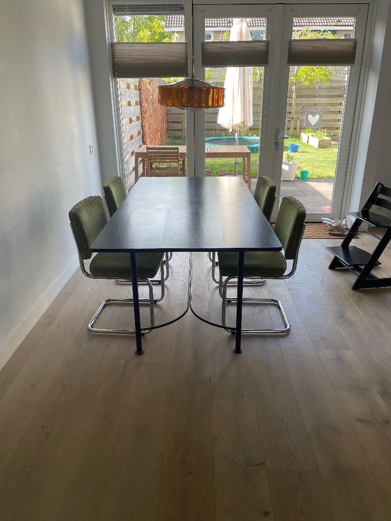 Pilat & Pilat eettafel 200x100, Huis en Inrichting, Tafels | Eettafels, Gebruikt, 200 cm of meer, 50 tot 100 cm, Vijf personen of meer