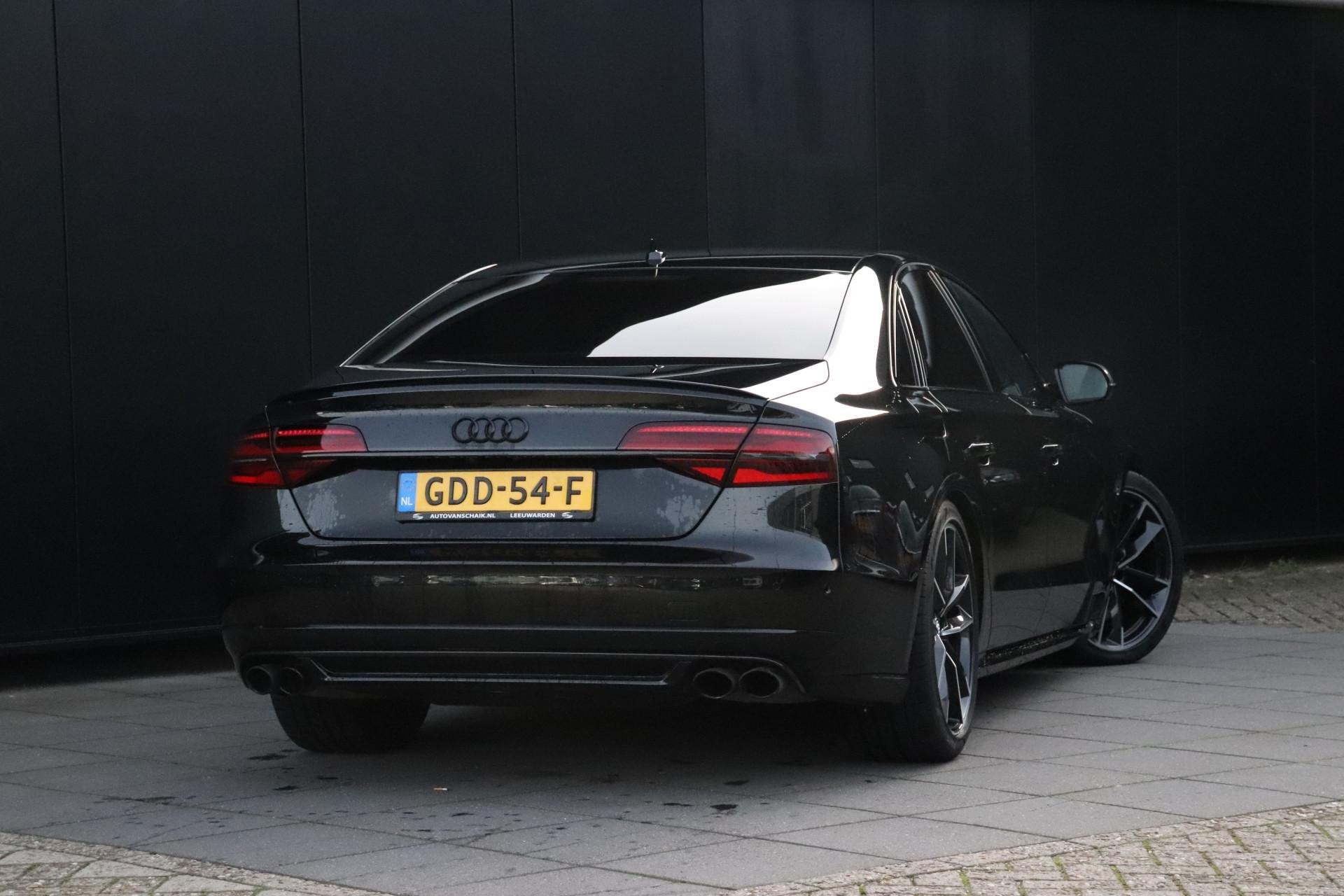Audi A8 4.0 TFSI S8 plus quattro Pro Line+ | KERAMISCH | MEM, Auto's, Audi, Dealer onderhouden, Gebruikt, Zwart, Bedrijf