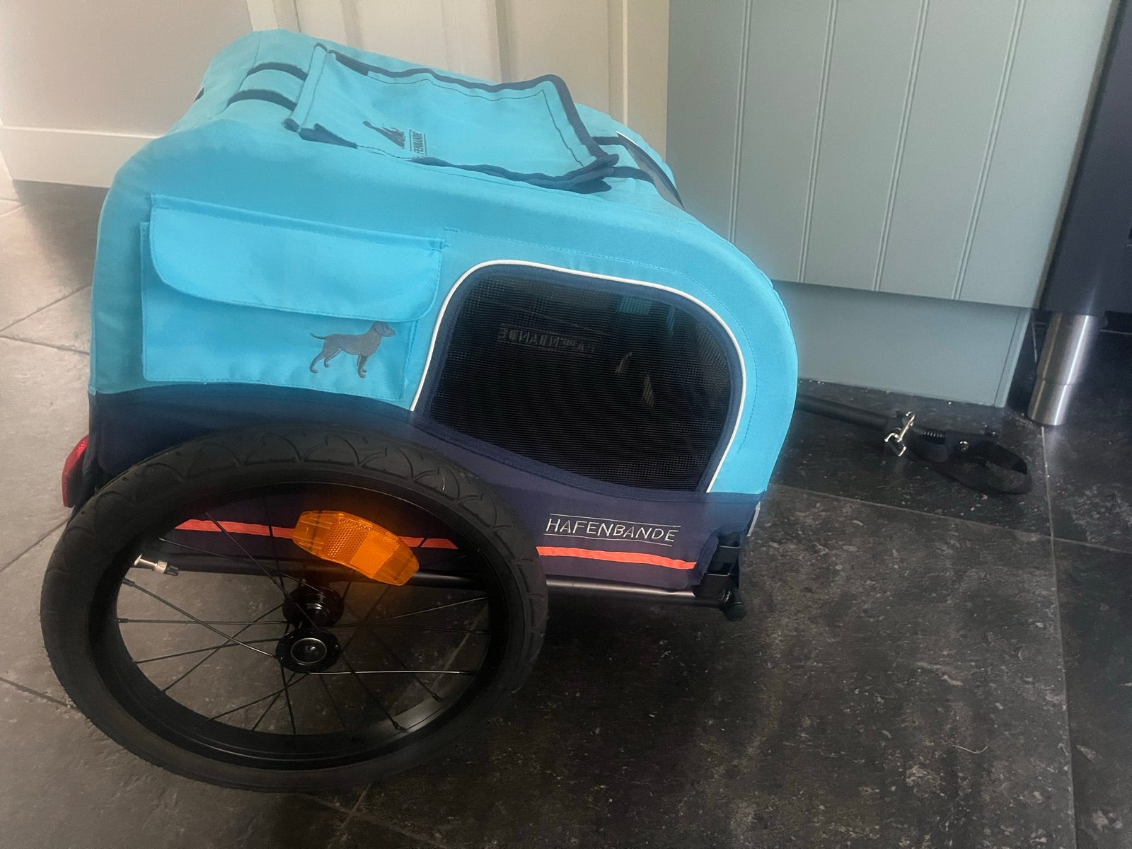 Hondenfietskar - Zo goed als nieuw, Ophalen, Opvouwbaar, 20 tot 40 kg, Zo goed als nieuw