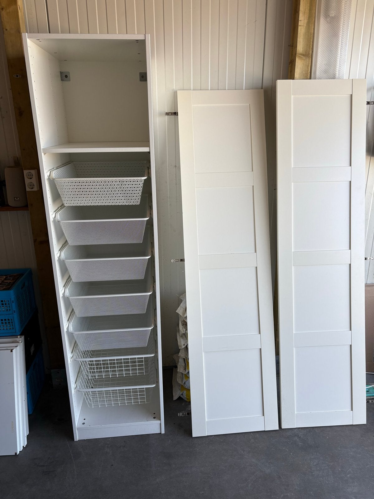 2x IKEA PAX kast met deuren en lades - 50x201 cm, Ophalen, Gebruikt, 200 cm of meer, 50 tot 100 cm