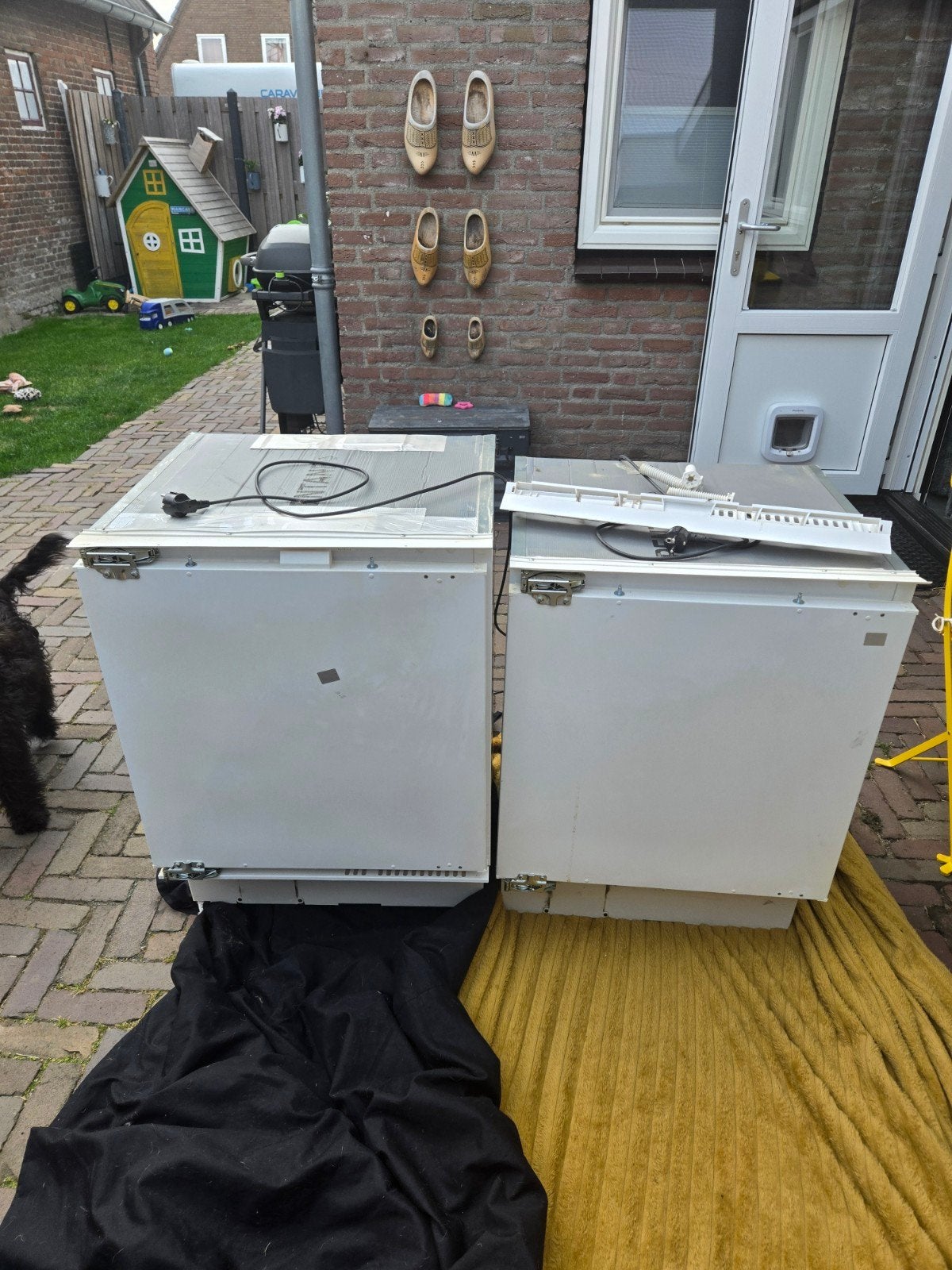Ikea inbouw vriezer en koelkast, Gebruikt, 100 tot 150 liter, Met aparte vriezer, 45 tot 60 cm
