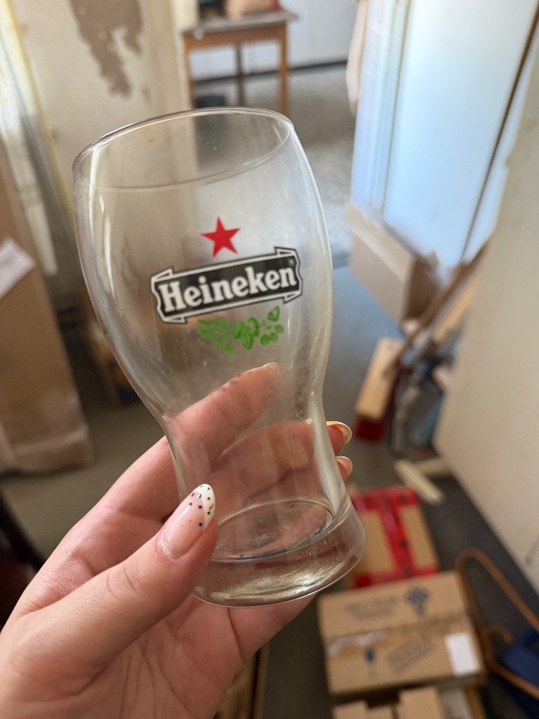 Heineken bierglazen, Verzamelen, Ophalen, Zo goed als nieuw, Glas of Glazen, Heineken