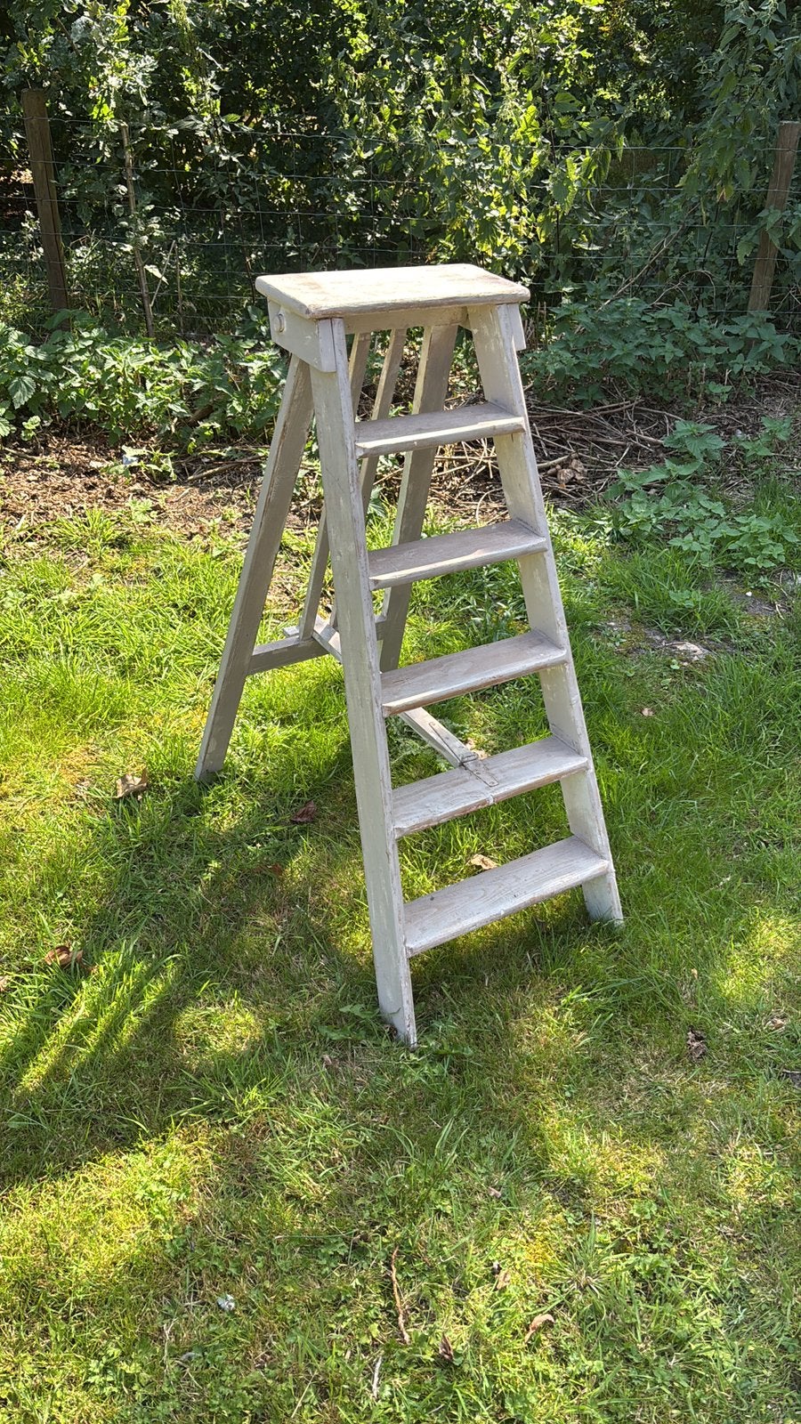 Schilderstrap hout, 6 treden, Ophalen, Zo goed als nieuw, Minder dan 2 meter