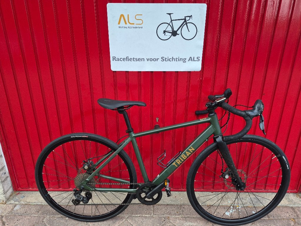 Triban 120 GRVL Alu/Carbon Dames Gravelbike Cross Racefiets, 28 inch, 2ehandsracefietsen.nl, Gebruikt, 10 tot 15 versnellingen