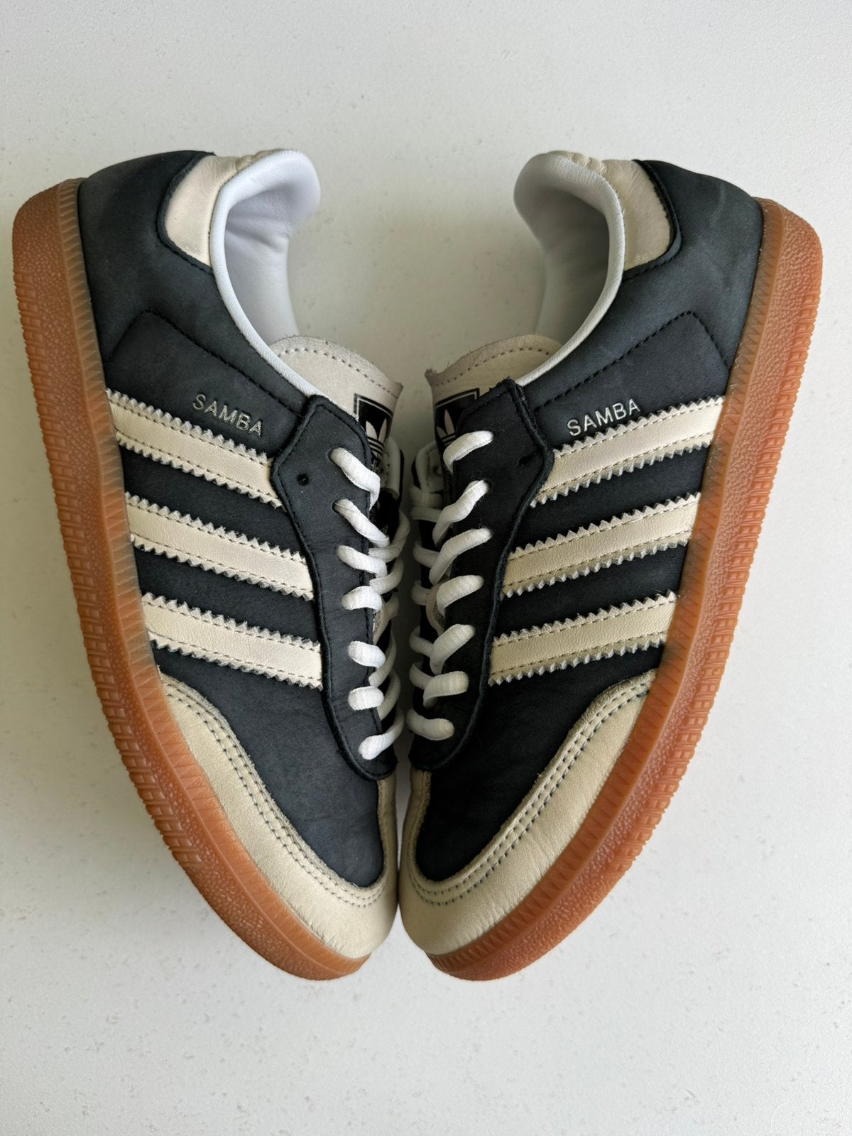 Adidas samba, echt leer maat 38, Blauw, Ophalen of Verzenden, Sneakers of Gympen, Zo goed als nieuw